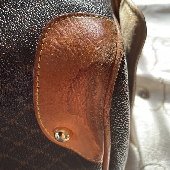 Rioni Moda Italia Large Boston Bag Satchel Handbag with Exterior Pockets - Picture 12 of 15